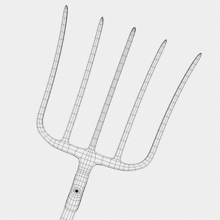garden forks 3d model